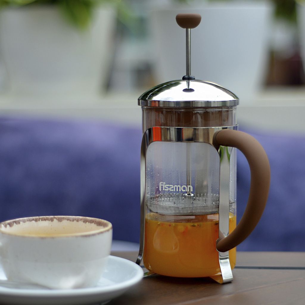 Заварочный чайник с поршнем CAFE GLACE 350 мл (стеклянная колба)