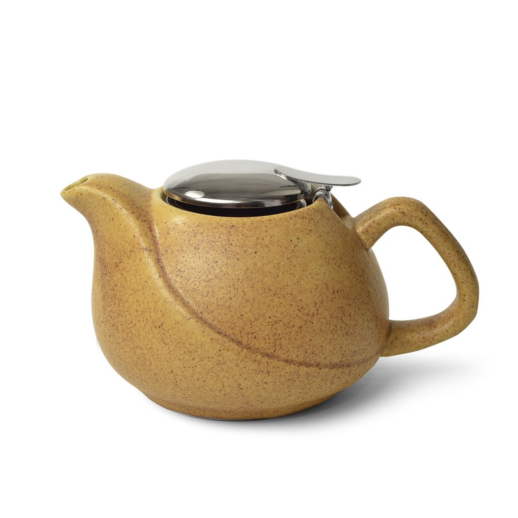 Заварочный чайник 750 мл с ситечком, цвет ПЕСОЧНЫЙ (керамика)