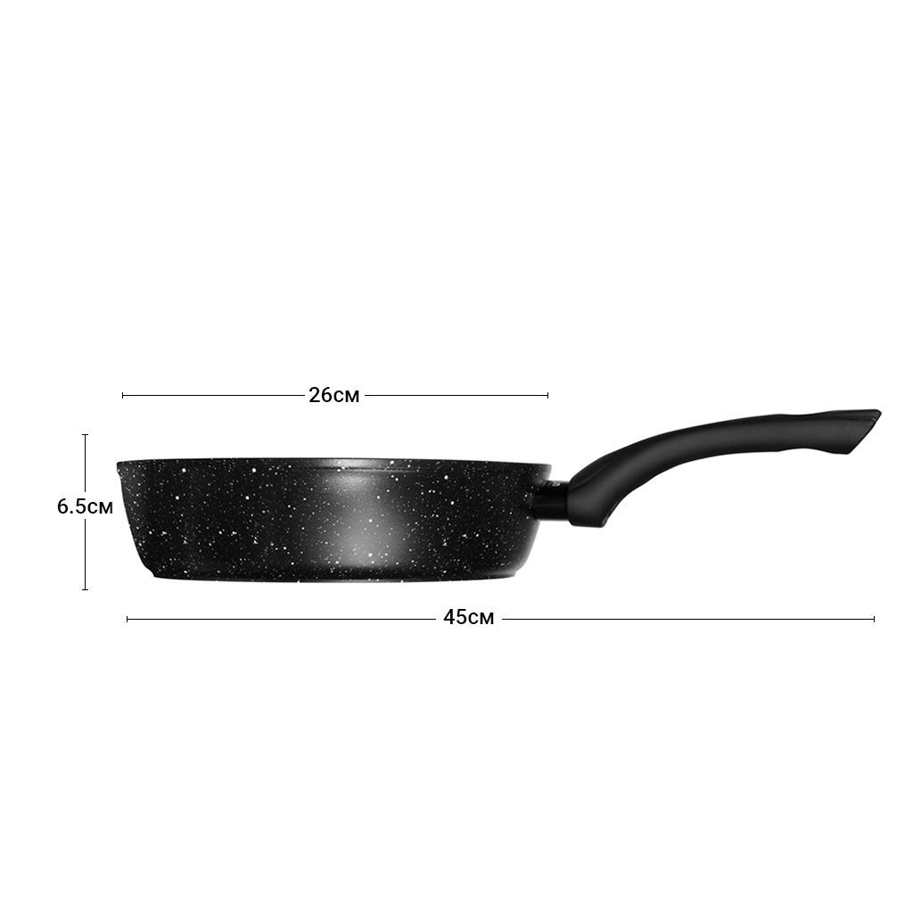 Глубокая сковорода для жарки FIORE 26x6,5 см (алюминий)