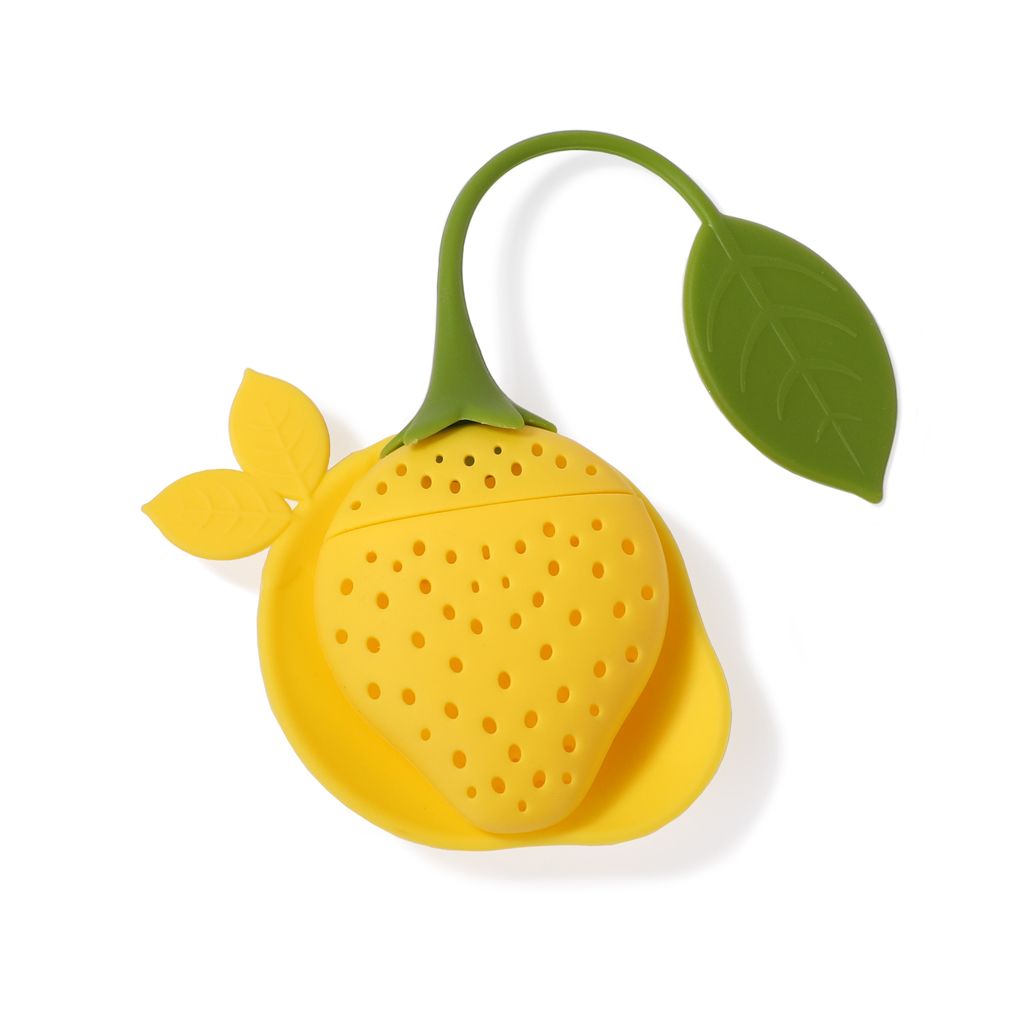 Силиконовый фильтр для чая в форме лимона или клубники