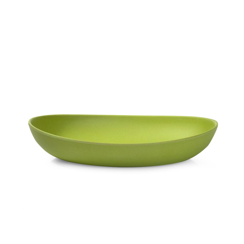 Глубокая тарелка 26 см зеленая (бамбуковое волокно)