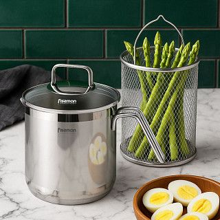 Кастрюля для варки овощей ASPARAGUS 16x18 см / 3,5 л (нерж. сталь)
