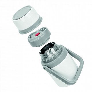 Термос для еды 1000 мл, цвет белый (нерж.сталь)