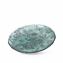 Тарелка стеклянная LEAVES 21x2см