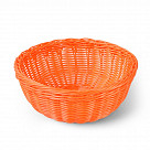 Плетеная корзинка круглая 24x10 см (пластик)
