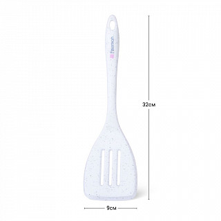 Лопатка с прорезями BIANCA 32см (нейлон + силикон)