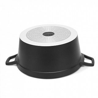 Кастрюля FILOMENA 28x13,5см / 5,7л со стеклянной крышкой (алюминий