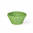 Плетеная корзинка круглая 19x10 см (пластик)