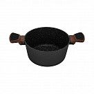 Кастрюля DIAMOND 20x10см / 2,6л со стеклянной крышкой (алюминий)