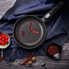 Сковорода для жарки REBUSTO 28x5,0 см со съемной ручкой (алюминий)