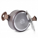 Кастрюля MAGIC BROWN 20x9,8 см / 2,7 л с крышкой (алюминий)