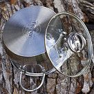 Кастрюля MONICA 18x10.5 см / 2.6 л со стеклянной крышкой