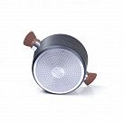 Кастрюля DIAMOND 24x12см / 4,5л со стеклянной крышкой (алюминий)