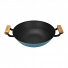 Вок SEAGREEN 32x9,2см / 5л. со стеклянной крышкой (эмалированный чу