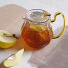 Стеклянный чайник со стеклянным фильтром 600мл