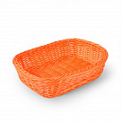 Плетеная корзинка прямоугольная 26x19x7 см (пластик)