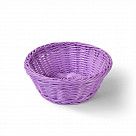 Плетеная корзинка круглая 21x8 см (пластик)