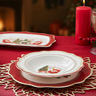 Салатник CHRISTMAS EVE 23,5x6,5см цвет красный (фарфор)