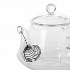 Заварочный чайник 800 мл со стальным фильтром (жаропрочное стекло)