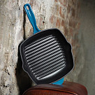 Сковорода-гриль 27x5,0см квадратная с вспомогательной ручкой (эмали