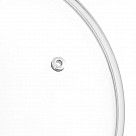 Крышка 22 см со стальным ободком, цвет Черный (стекло)