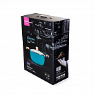 Кастрюля SEAGREEN 32x12,5см / 8л. со стеклянной крышкой (эмалирован