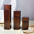 Мельница для перца квадратная 16,5x5см (деревянный корпус, нерж.ста