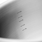 Кастрюля CASSIA 22x13 см / 4,7л со стеклянной крышкой (нерж.сталь)