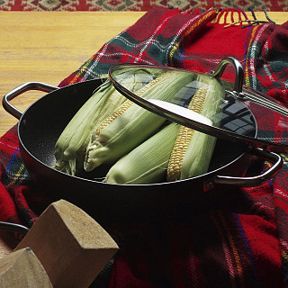 Вок PROMO 40x12см / 13,2л со стеклянной крышкой (алюминий) Вок PROMO 40x12см / 13,2л со стеклянной крышкой (алюминий)