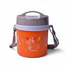 Термос для пищи 1400 мл ОРАНЖЕВЫЙ (нерж. сталь)