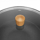 Вок SEAGREEN 32x9,2см / 5л. со стеклянной крышкой (эмалированный чу