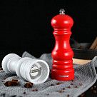 Мельница для соли и перца 17x6см (пластиковый корпус) Красный