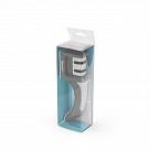 Точило для ножей 19x5x6см двухшаговой заточки, цвет СЕРЫЙ