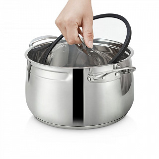 Кастрюля IRON ELEGANCE 16х10 см / 1,85 л со стеклянной крышкой (нер Кастрюля IRON ELEGANCE 16х10 см / 1,85 л со стеклянной крышкой (нер