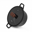 Кастрюля FILOMENA 28x13,5см / 5,7л со стеклянной крышкой (алюминий