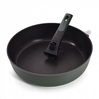 Глубокая сковорода BRILLIANT 28x7,5см со съемной ручкой (алюминий)