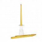 13880725 Набор из 4-х Античных свечей 30см, золотые (парафин)