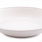 Тарелка глубокая ALEKSA 20,5см, цвет белый (фарфор)