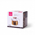 Чайник заварочный 1200мл со стальным фильтром (стекло)