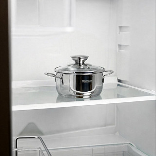 Кастрюля BAMBINO 14x6,0 см / 0,9 л со стекл. крышкой (нерж. сталь)