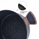 Кастрюля DIAMOND 24x12см / 4,5л со стеклянной крышкой (алюминий)