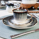 Набор из 2 чашек GALACTIC WAVES 220 мл с блюдцами (фарфор)