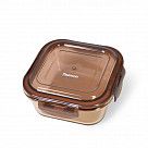 Контейнер с пластиковой крышкой 13x13x5 см / 520 мл (стекло)