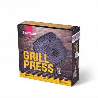Пресс для гриля 21x21 см -2 кг (чугун)