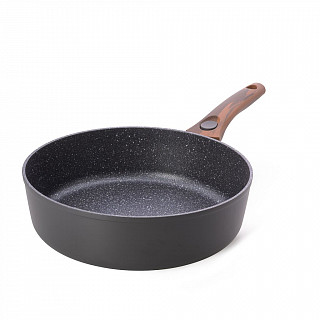 Глубокая cковорода CAPELLA 28x8см со съемной ручкой и стеклянной к