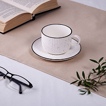 Чашка ART DECO 250мл с блюдцем (фарфор)