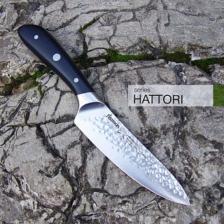 Поварской нож HATTORI 16см hammered (420J2 сталь) Поварской нож HATTORI 16см hammered (420J2 сталь)
