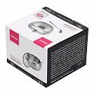 Сахарница со стеклянной крышкой 350 мл (нерж. сталь)