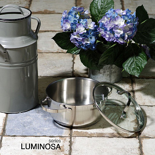 Кастрюля LUMINOSA 18x8,5 см / 2,1 л со стеклянной крышкой Кастрюля LUMINOSA 18x8,5 см / 2,1 л со стеклянной крышкой