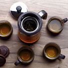 Чайный набор 5пр.(чашки 150мл / 4шт; чайник - 850мл)